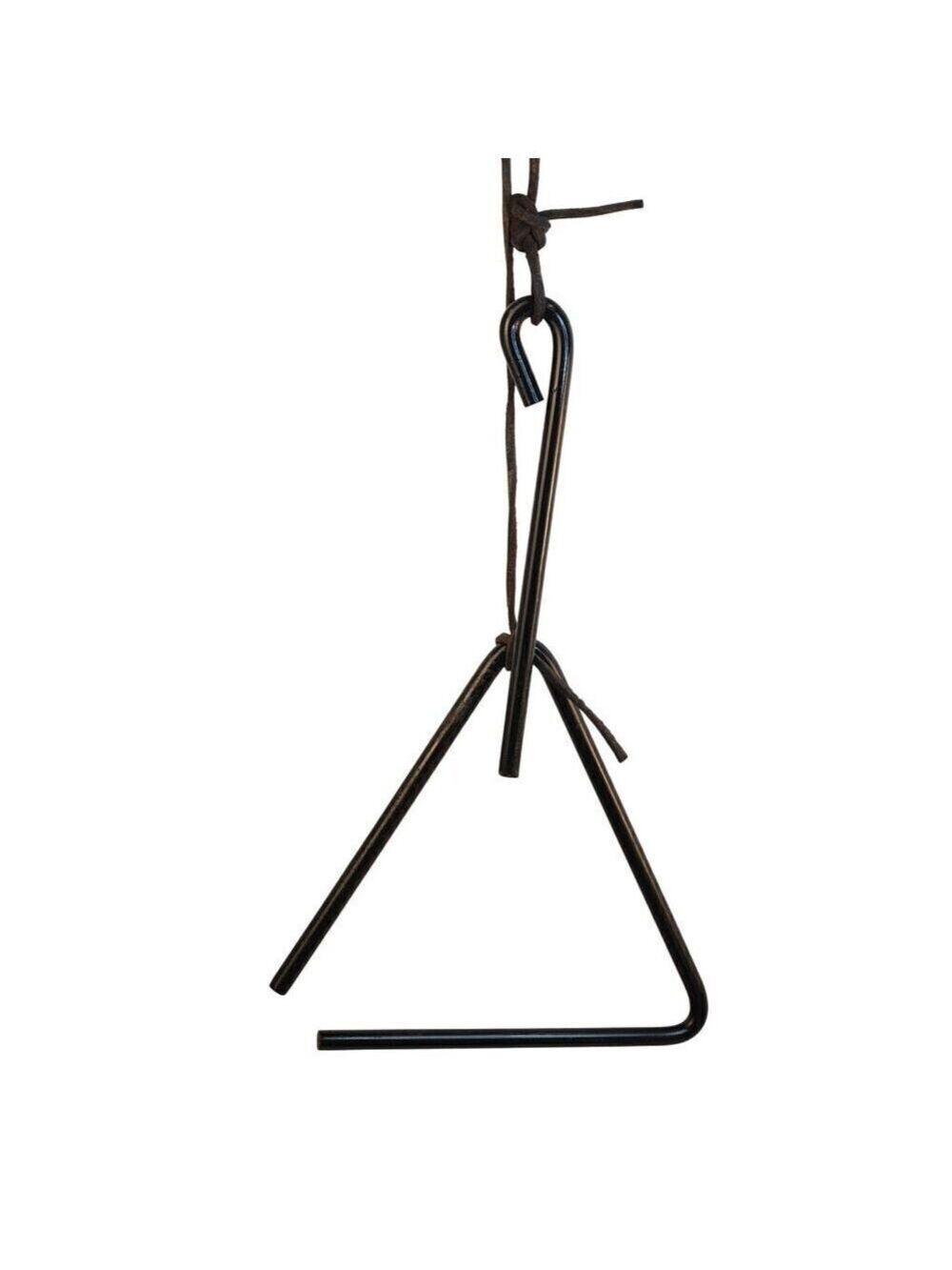 Iron Triangle Dinner Bell Black 9x9 inch
